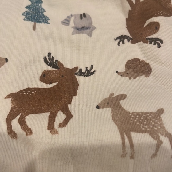 NWT Carters 4 Piece Set - Wildlife Forest Friends - 2 Tops & 2 pants =1 price - Picture 7 of 8